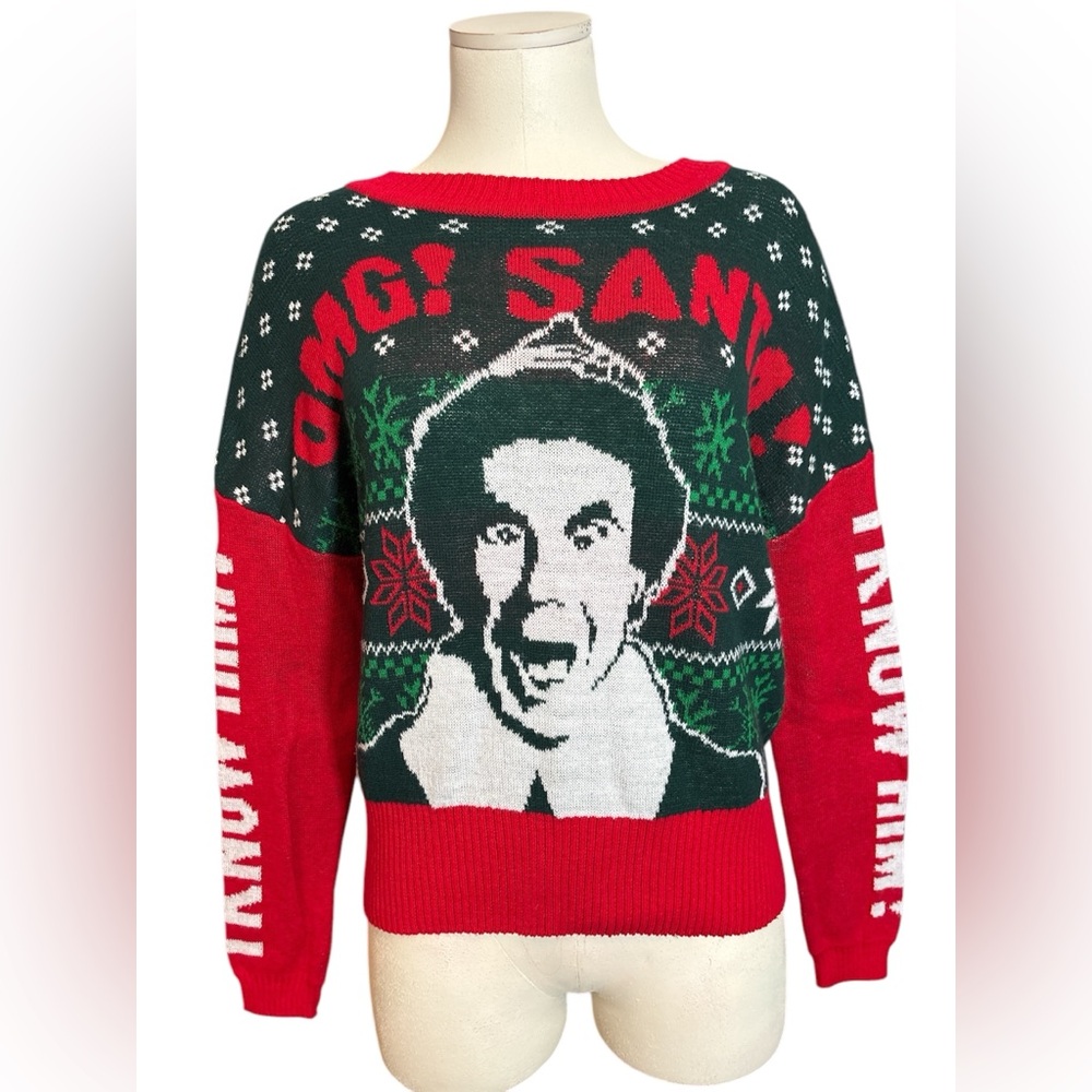 OMG! Santa I Know Him Elf Ugly Christmas Sweater size small